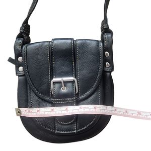 Black leather purse